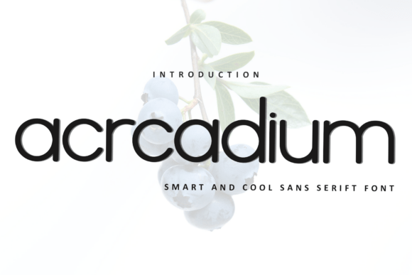 Acrcadium: A Modern Font for Elegant Design