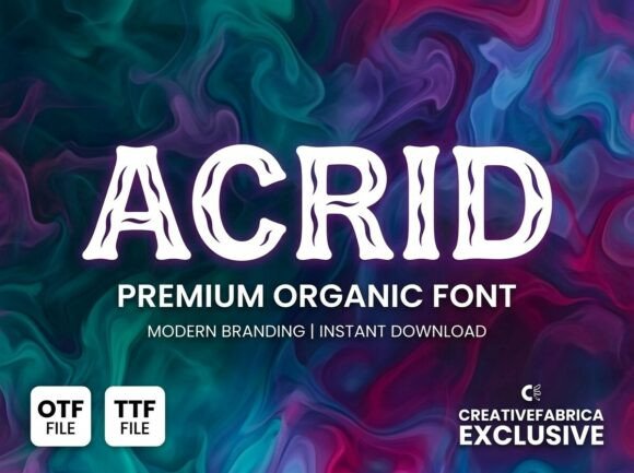 Acrid: A Bold Font for Business Branding