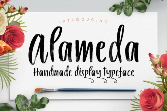 Alameda: A Modern Brush Font for Creative Makers
