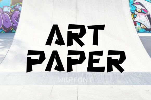 Art Paper Font for Creative Projects