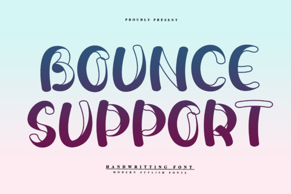 Bounce Support Font for Web Design