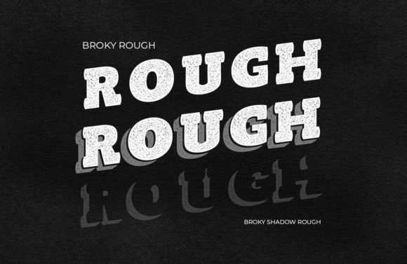 Broky Rough: A Bold Font for Web Design