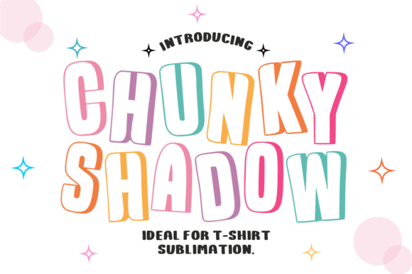 Chunky Shadow Font for Bold Design