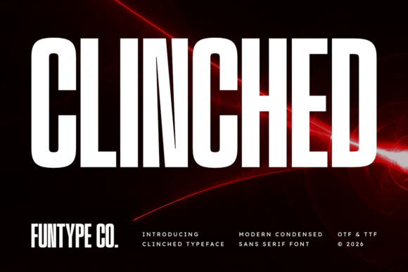 Clinched: A Bold Font for Digital Impact