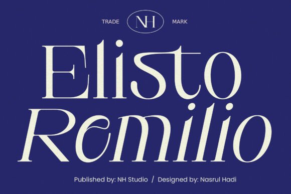 Elistro Remilio Font for Timeless Design