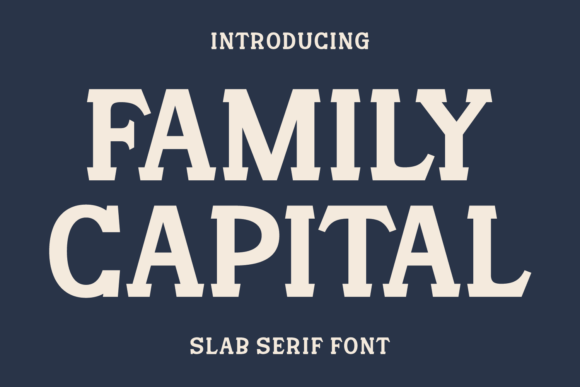 Family Capital Font for Bold Branding