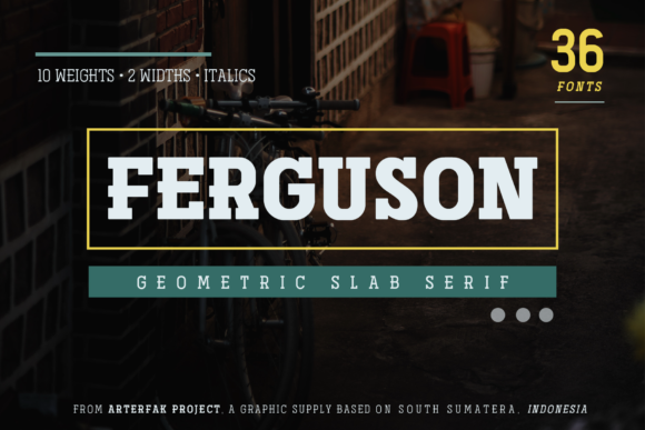 Ferguson Family Font: Bold Vintage Type for Web Design