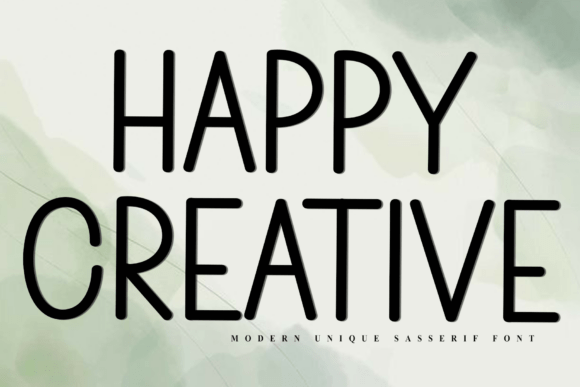 Happy Creative: A Modern Font for Bold Branding