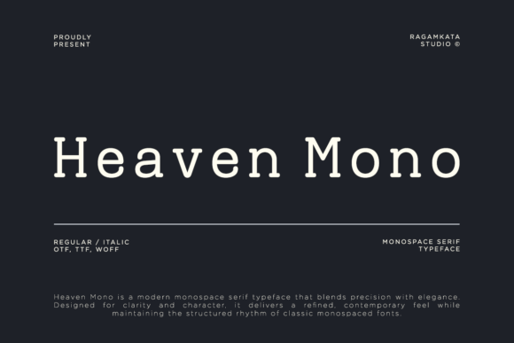 Heaven Mono: A Font for Modern Marketing