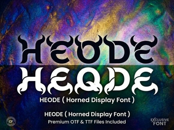 Heode: A Bold Display Font for Web Design