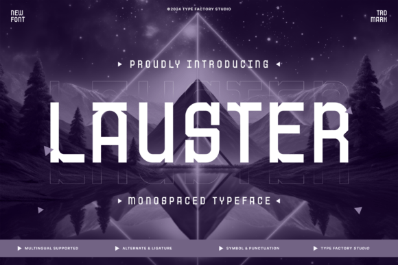 Lauster: A Modern Font for Creative Makers