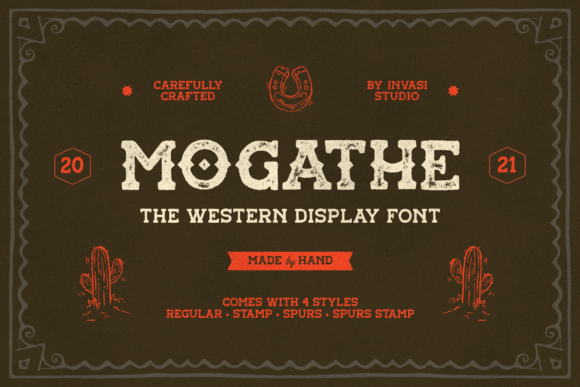 Mogathe: A Vintage Slab Serif for Web Design