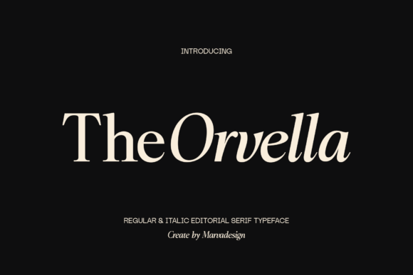 Orvella: A Sophisticated Serif Font