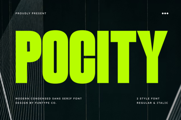 Pocity: A Bold Font for Digital Marketing