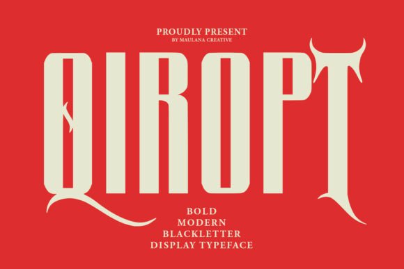 Qiropt: Bold Blackletter for Web Design