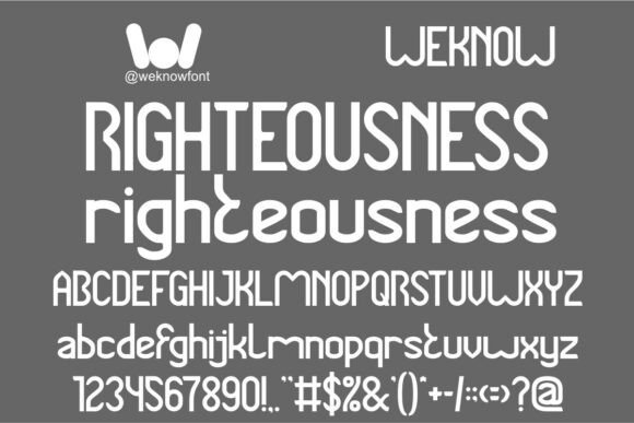 Righteousness: A Bold Font for the Future
