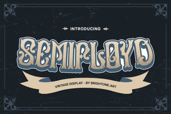Semifloyd: A Bold Blackletter Font