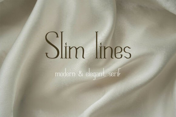 Slim Lines: A Modern Serif Font for Marketers