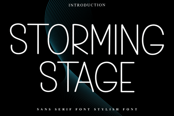 Storming Stage: A Bold Font for Editorial Design