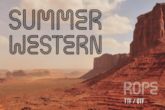 Summer Western Rope Font Review