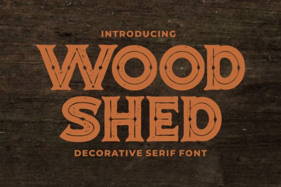 Woodshed Font: Vintage Style for Web Design